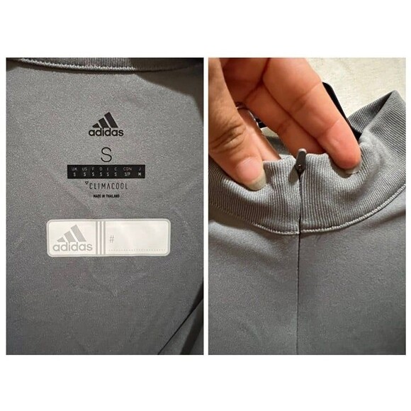 Adidas Mens Track Jacket Gray 1/4 Zip Activewear ASU Arizona State Sun Devils - Picture 10 of 12